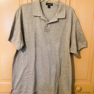 Lands' End Gray Short Sleeve Polo Shirt. Extra Long Size 46/48